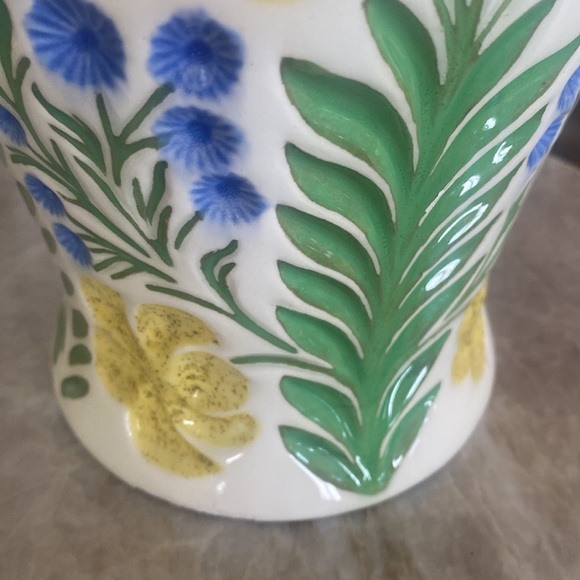 5/$20 Handcrafted Vintage Floral Ceramic Pitcher - Picture 6 of 6